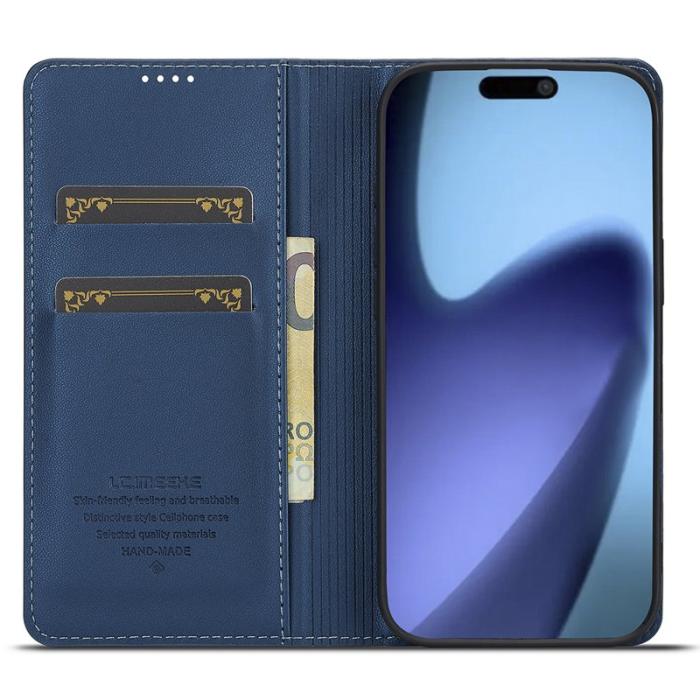 LC.imeeke - LC.IMEEKE L1 Series iPhone Air Fodral PU Läder - Blå