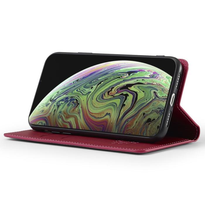 LC.imeeke - LC.IMEEKE L1 Series iPhone XS Max Fodral PU Läder - Röd