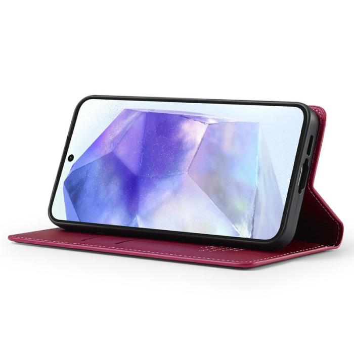 LC.imeeke - LC.IMEEKE L1 Series Samsung Galaxy A16 Fodral PU Läder - Röd