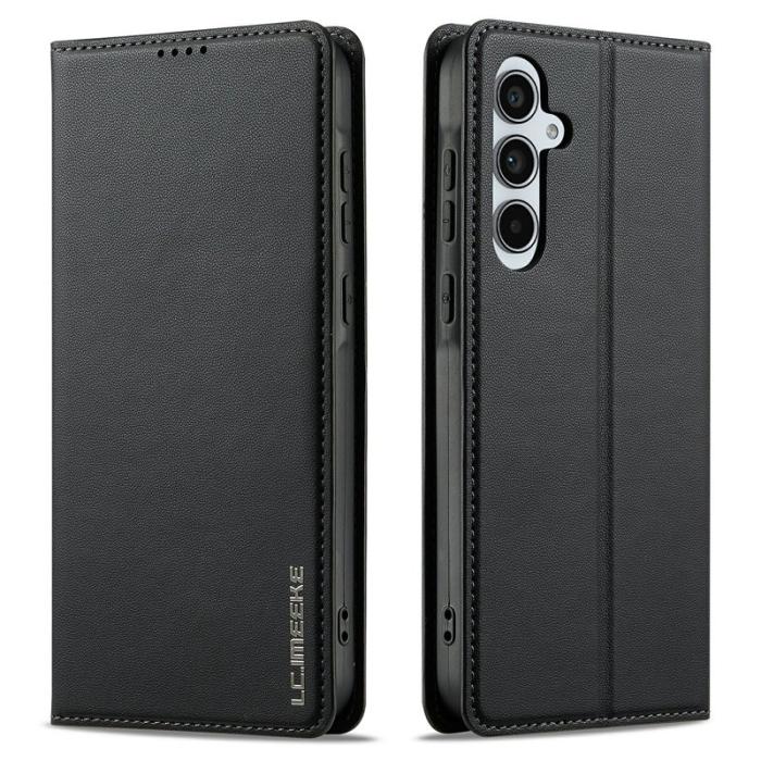 LC.imeeke - LC.IMEEKE L1 Series Samsung Galaxy A16 Fodral PU Läder - Svart