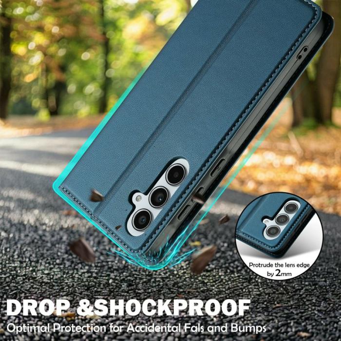 LC.imeeke - LC.IMEEKE L1 Series Samsung Galaxy A36 Fodral PU Läder - Blå