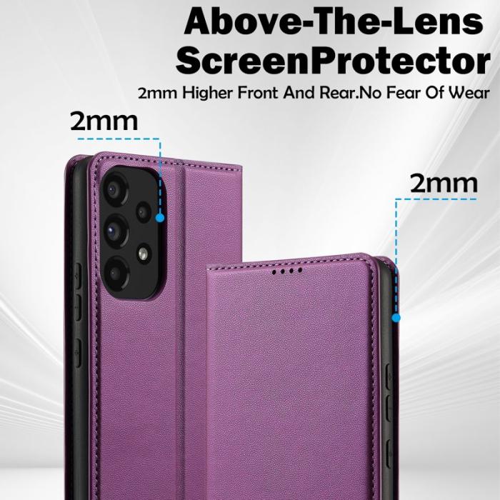 LC.imeeke - LC.IMEEKE L1 Series Samsung Galaxy A53 Fodral PU Läder - Lila