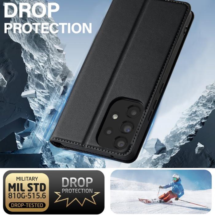 LC.imeeke - LC.IMEEKE L1 Series Samsung Galaxy A53 Fodral PU Läder - Svart