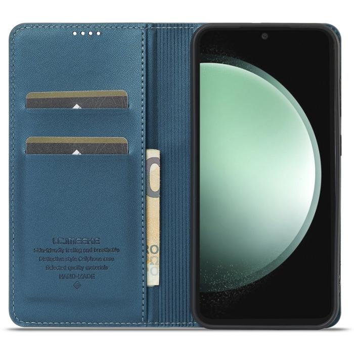 LC.imeeke - LC.IMEEKE L1 Series Samsung Galaxy S23 FE Fodral PU Läder - Blå