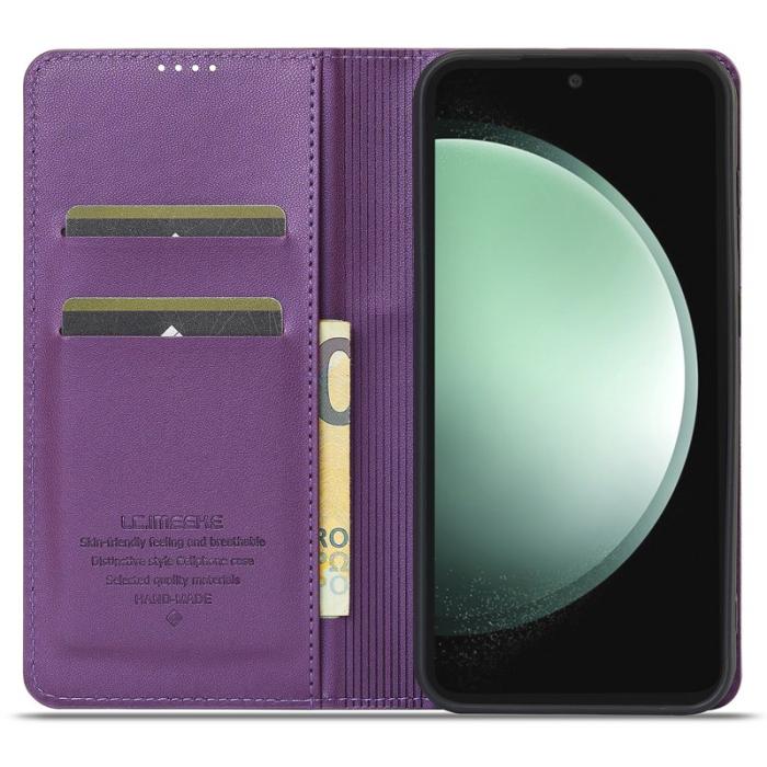 LC.imeeke - LC.IMEEKE L1 Series Samsung Galaxy S23 FE Fodral PU Läder - Lila