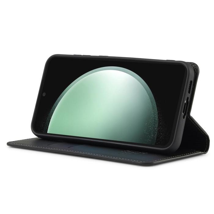 LC.imeeke - LC.IMEEKE L1 Series Samsung Galaxy S23 FE Fodral PU Läder - Svart