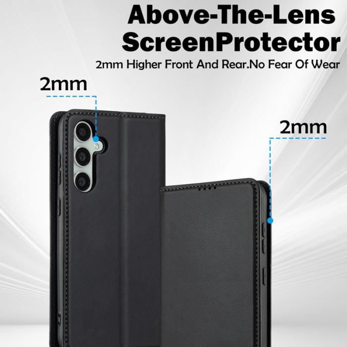 LC.imeeke - LC.IMEEKE L1 Series Samsung Galaxy S23 FE Fodral PU Läder - Svart