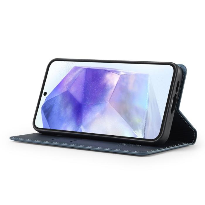 LC.imeeke - LC.IMEEKE L1 Series Samsung Galaxy S24 FE Fodral PU Läder - Blå