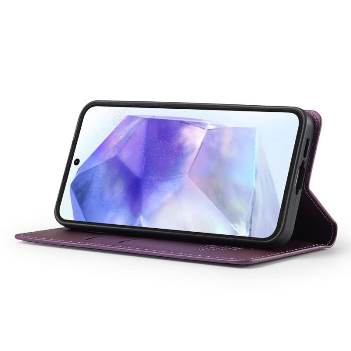 LC.imeeke - LC.IMEEKE L1 Series Samsung Galaxy S24 FE Fodral PU Läder - Lila