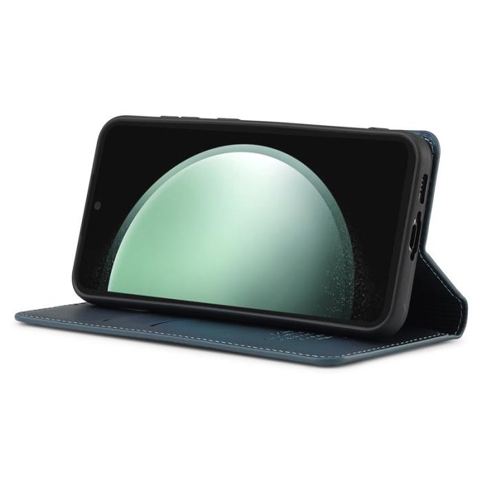 LC.imeeke - LC.IMEEKE L1 Series Samsung Galaxy S24 Fodral PU Läder - Blå