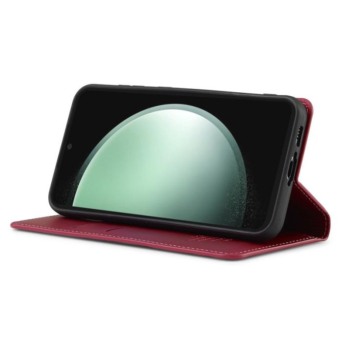 LC.imeeke - LC.IMEEKE L1 Series Samsung Galaxy S24 Fodral PU Läder - Röd