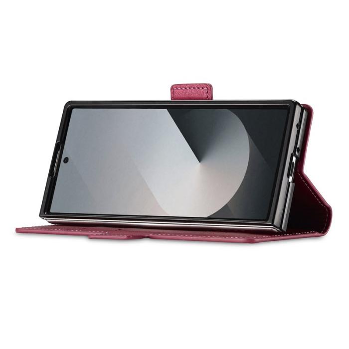 LC.imeeke - LC.IMEEKE L1 Series Samsung Galaxy Z Fold7 Fodral PU Läder - Röd