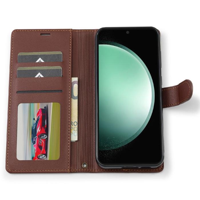 LC.imeeke - LC.IMEEKE L2 Series Samsung Galaxy A16 Fodral PU Läder - Brun