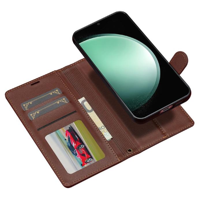 LC.imeeke - LC.IMEEKE L2 Series Samsung Galaxy A16 Fodral PU Läder - Brun