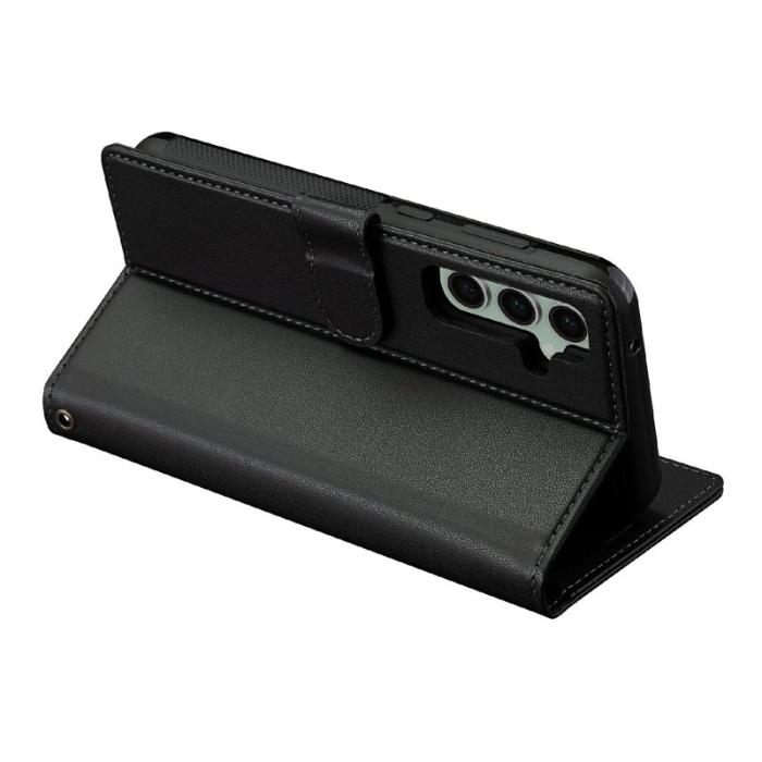 LC.imeeke - LC.IMEEKE L2 Series Samsung Galaxy A16 Fodral PU Läder - Svart