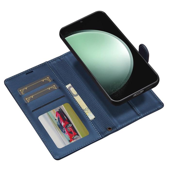 LC.imeeke - LC.IMEEKE L2 Series Samsung Galaxy A17 Fodral PU Läder - Blå