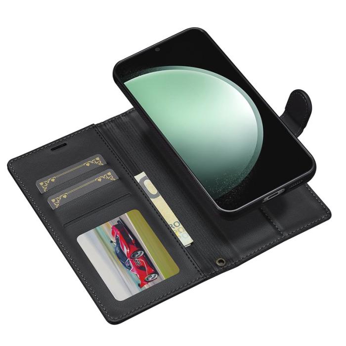 LC.imeeke - LC.IMEEKE L2 Series Samsung Galaxy A17 Fodral PU Läder - Svart