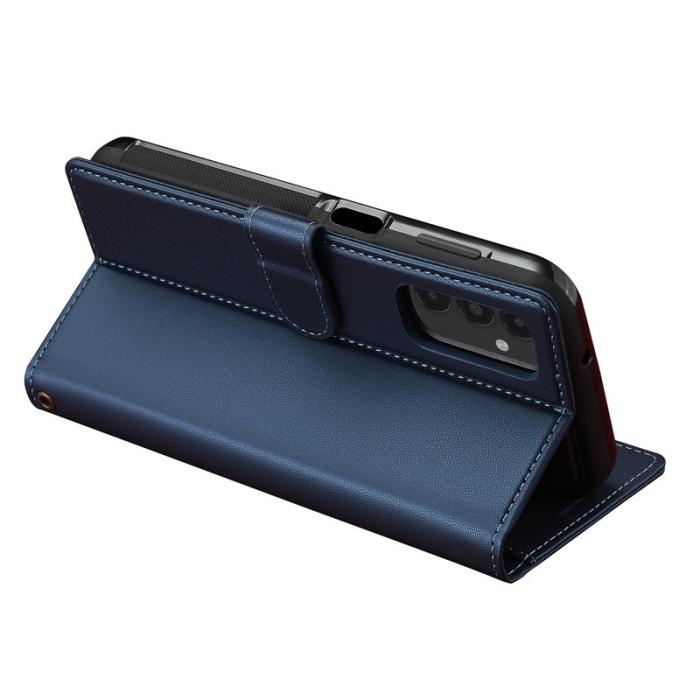 LC.imeeke - LC.IMEEKE L2 Series Samsung Galaxy A34 Fodral PU Läder - Blå