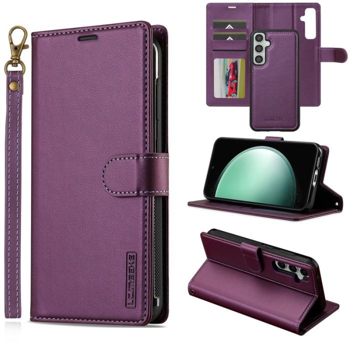 LC.imeeke - LC.IMEEKE L2 Series Samsung Galaxy A35 Fodral PU Läder - Lila