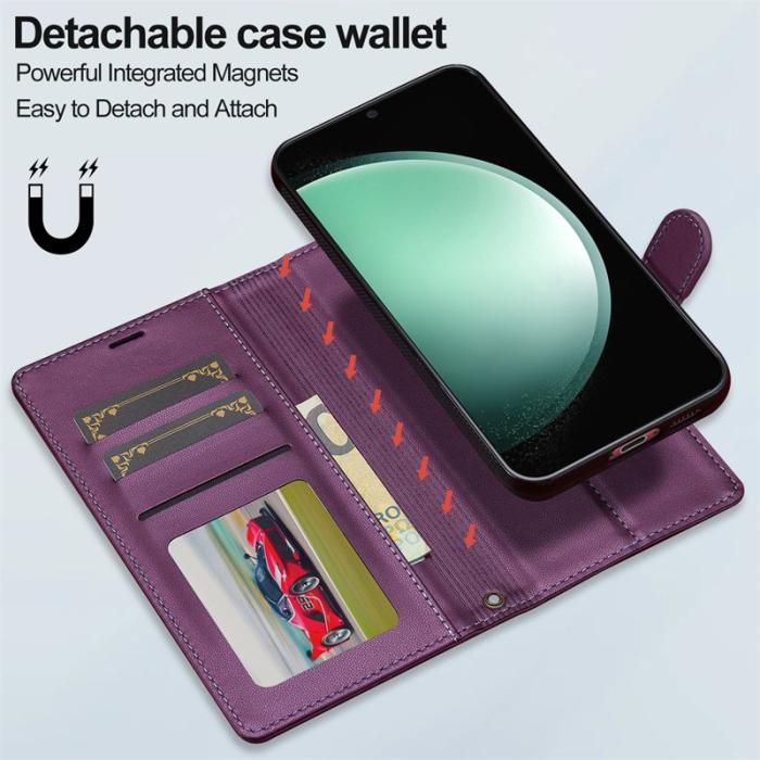 LC.imeeke - LC.IMEEKE L2 Series Samsung Galaxy A36 Fodral PU Läder - Lila