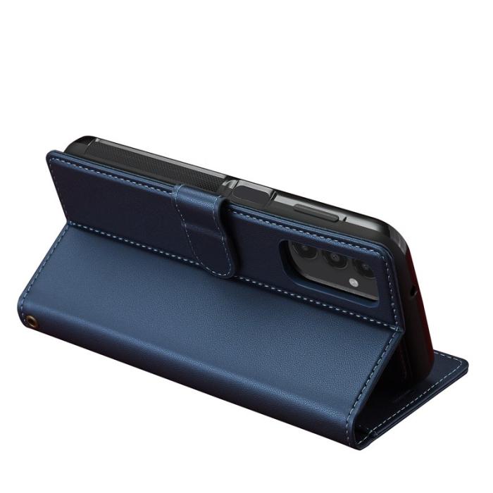 LC.imeeke - LC.IMEEKE L2 Series Samsung Galaxy A54 5G Fodral PU Läder - Blå