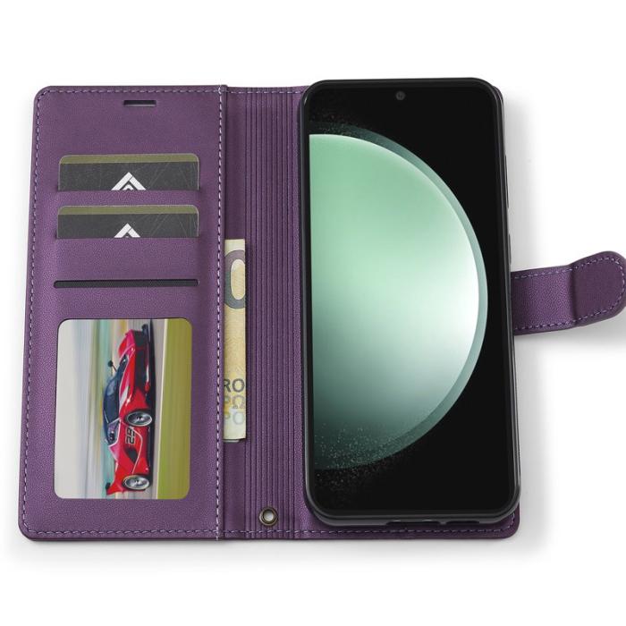 LC.imeeke - LC.IMEEKE L2 Series Samsung Galaxy S23 FE Fodral PU Läder - Lila