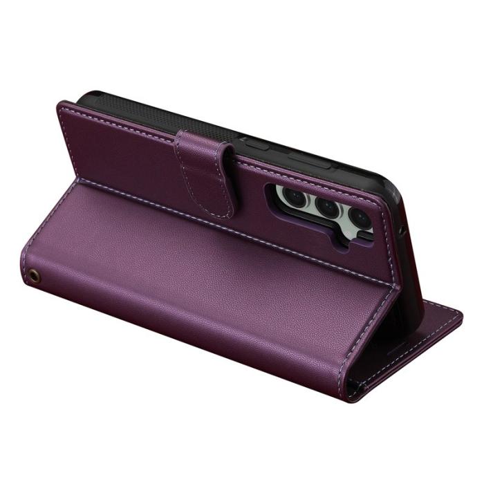 LC.imeeke - LC.IMEEKE L2 Series Samsung Galaxy S24 Fodral PU Läder - Lila