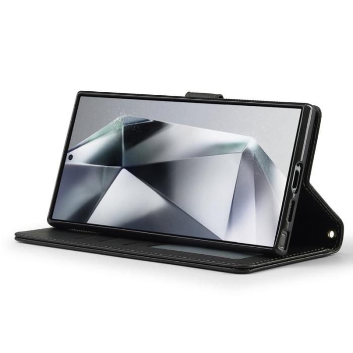 LC.imeeke - LC.IMEEKE L2 Series Samsung Galaxy S24 Ultra Fodral PU Läder - Svart