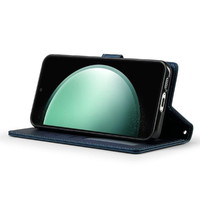 LC.imeeke - LC.IMEEKE L2 Series Samsung Galaxy S25 FE Fodral PU Läder - Blå