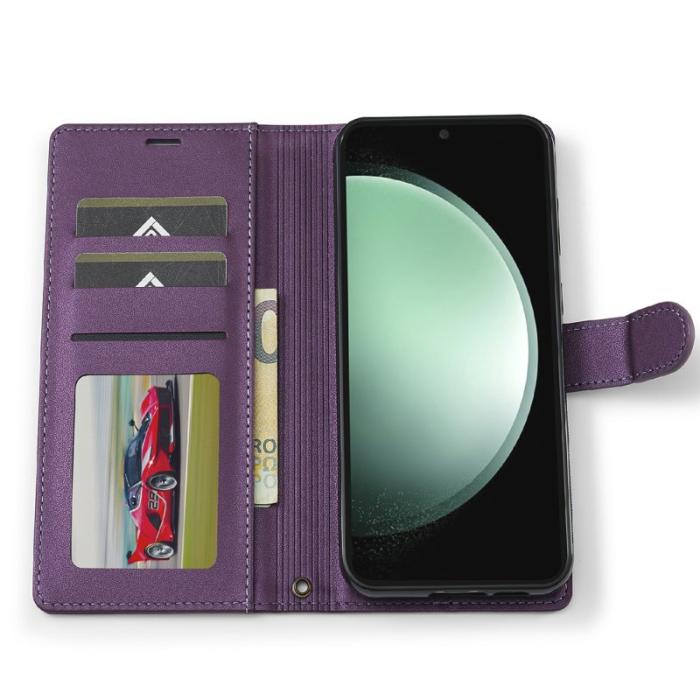 LC.imeeke - LC.IMEEKE L2 Series Samsung Galaxy S25 FE Fodral PU Läder - Lila
