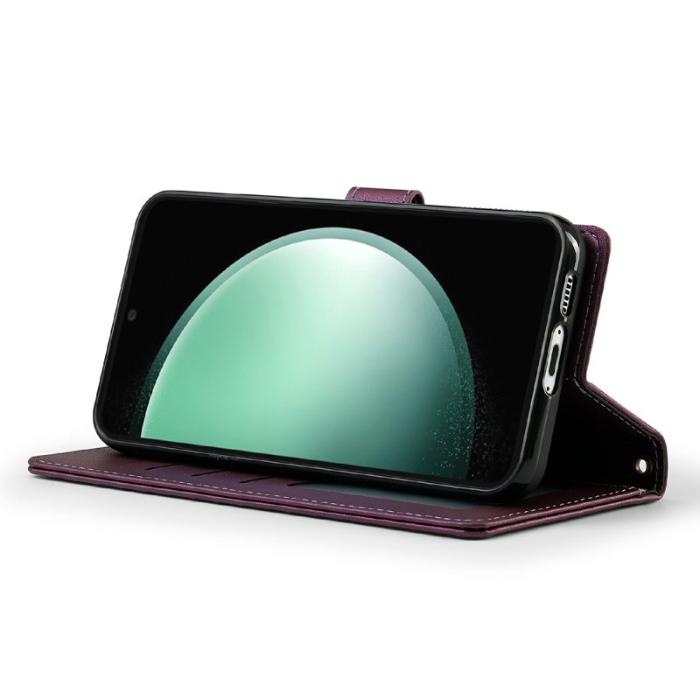 LC.imeeke - LC.IMEEKE L2 Series Samsung Galaxy S25 FE Fodral PU Läder - Lila