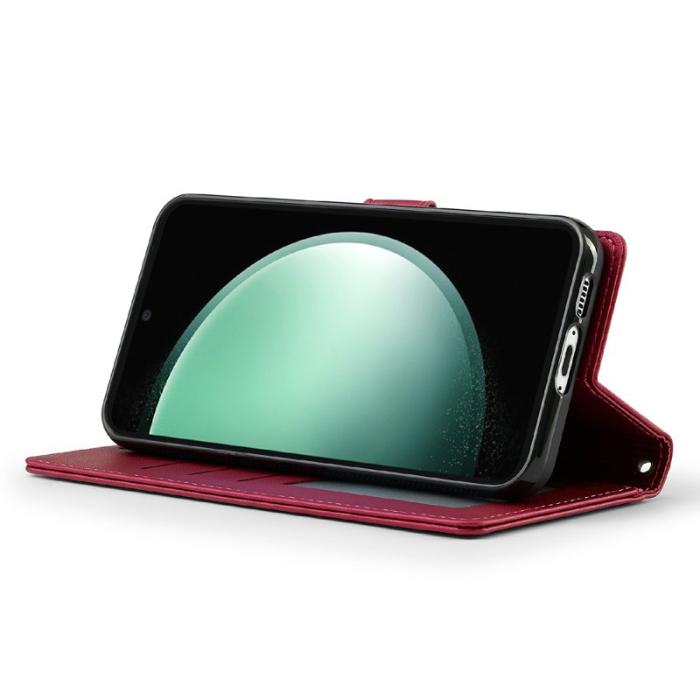 LC.imeeke - LC.IMEEKE L2 Series Samsung Galaxy S25 FE Fodral PU Läder - Röd