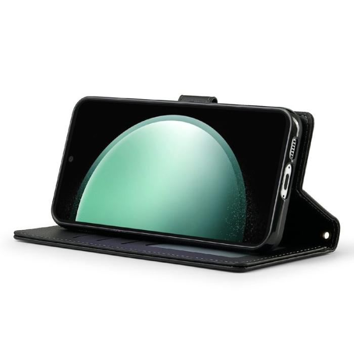 LC.imeeke - LC.IMEEKE L2 Series Samsung Galaxy S25 FE Fodral PU Läder - Svart