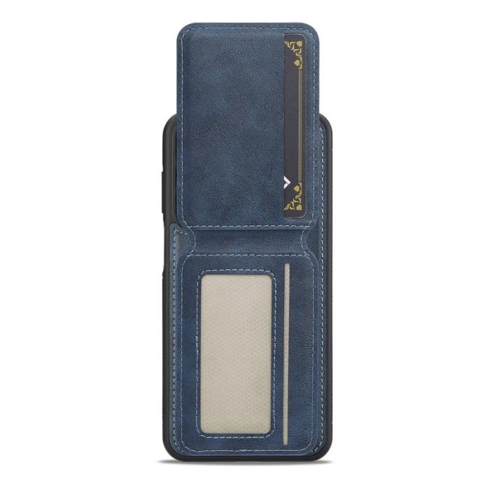 LC.imeeke - LC.IMEEKE L3 för Samsung Galaxy S25 Fodral Äkta läder - Blå