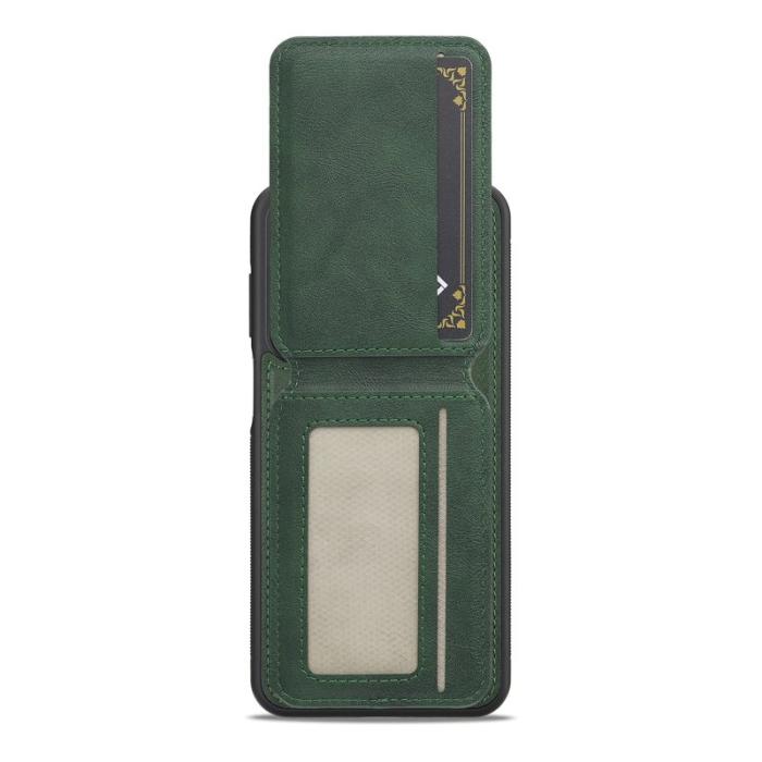 LC.imeeke - LC.IMEEKE L3 för Samsung Galaxy S25 Fodral Äkta läder - Grön