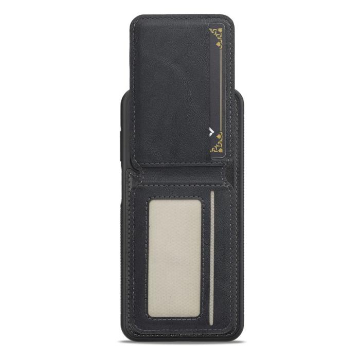 LC.imeeke - LC.IMEEKE L3 för Samsung Galaxy S25+ Fodral - Läder + TPU - Svart