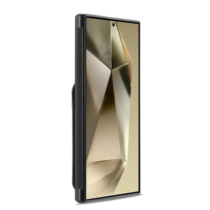 LC.imeeke - LC.IMEEKE L3 för Samsung Galaxy S25 Ultra Fodral Äkta läder - Grön