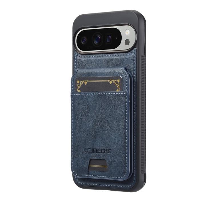 LC.imeeke - LC.IMEEKE L3 Fodral för Google Pixel 10 Pro - Äkta läder - Blå