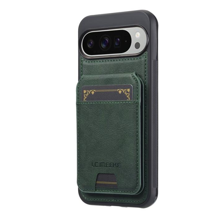 LC.imeeke - LC.IMEEKE L3 Fodral för Google Pixel 10 Pro - Äkta läder - Grön