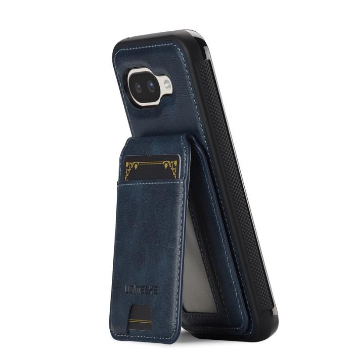 LC.imeeke - LC.IMEEKE L3 Google Pixel 9a Fodral - Äkta läder - Blå