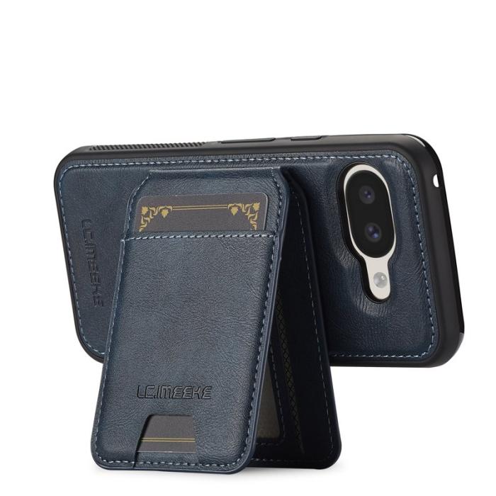 LC.imeeke - LC.IMEEKE L3 Google Pixel 9a Fodral - Äkta läder - Blå