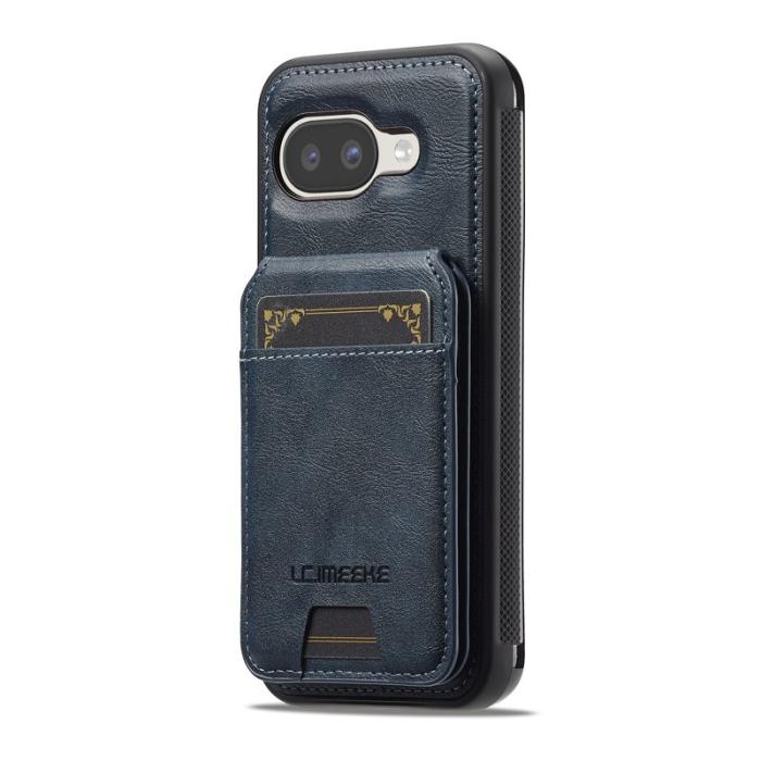 LC.imeeke - LC.IMEEKE L3 Google Pixel 9a Fodral - Äkta läder - Blå