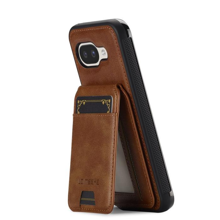 LC.imeeke - LC.IMEEKE L3 Google Pixel 9a Fodral - Äkta läder - Brun