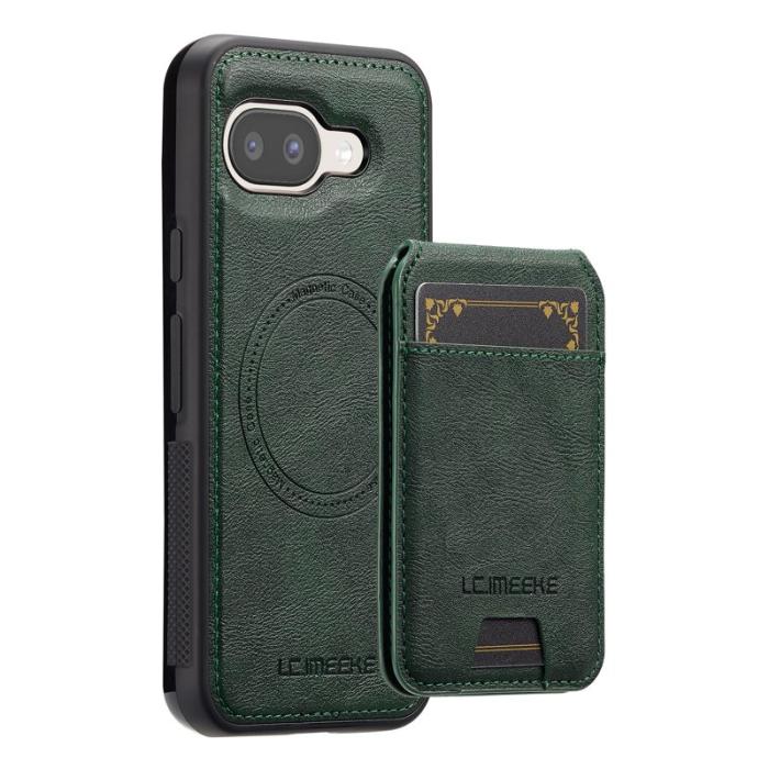 LC.imeeke - LC.IMEEKE L3 Google Pixel 9a Fodral - Äkta läder - Grön