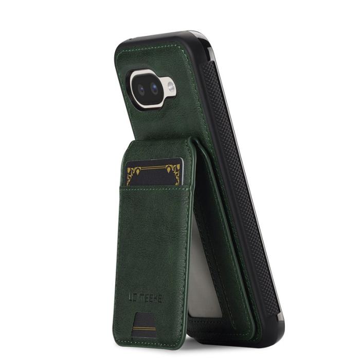 LC.imeeke - LC.IMEEKE L3 Google Pixel 9a Fodral - Äkta läder - Grön