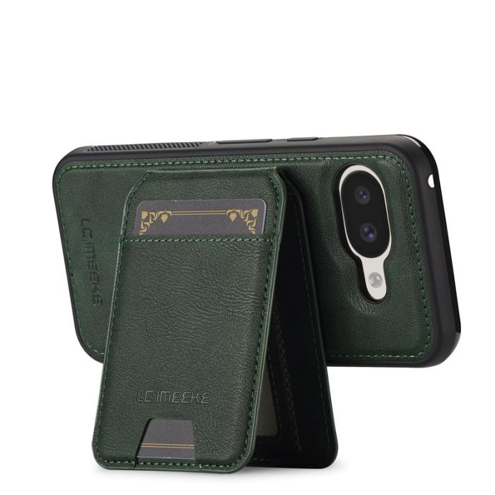 LC.imeeke - LC.IMEEKE L3 Google Pixel 9a Fodral - Äkta läder - Grön