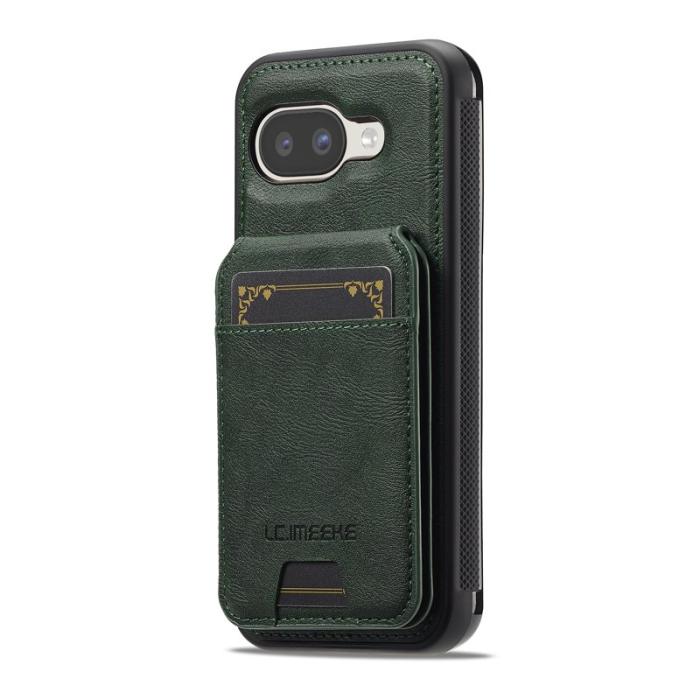 LC.imeeke - LC.IMEEKE L3 Google Pixel 9a Fodral - Äkta läder - Grön