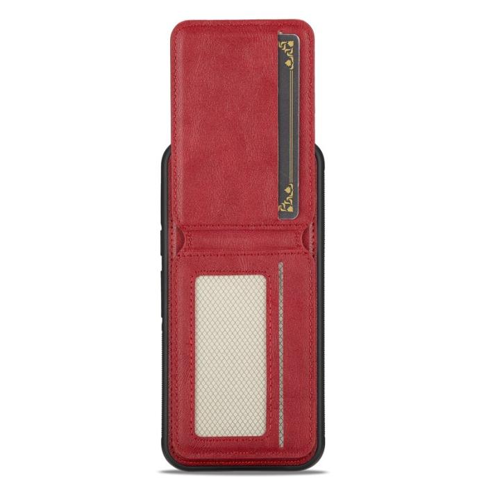 LC.imeeke - LC.IMEEKE L3 Google Pixel 9a Fodral Äkta läder - Röd