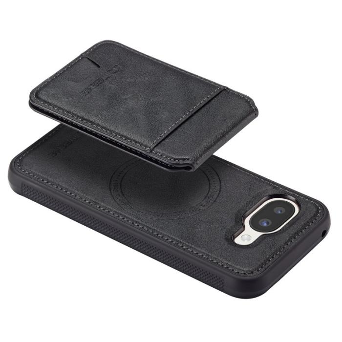 LC.imeeke - LC.IMEEKE L3 Google Pixel 9a Fodral - Äkta läder - Svart