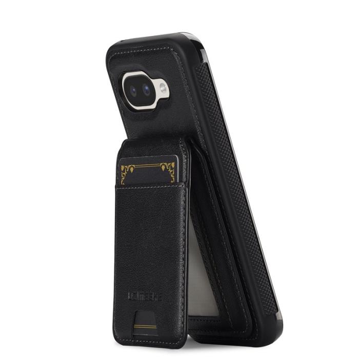 LC.imeeke - LC.IMEEKE L3 Google Pixel 9a Fodral - Äkta läder - Svart